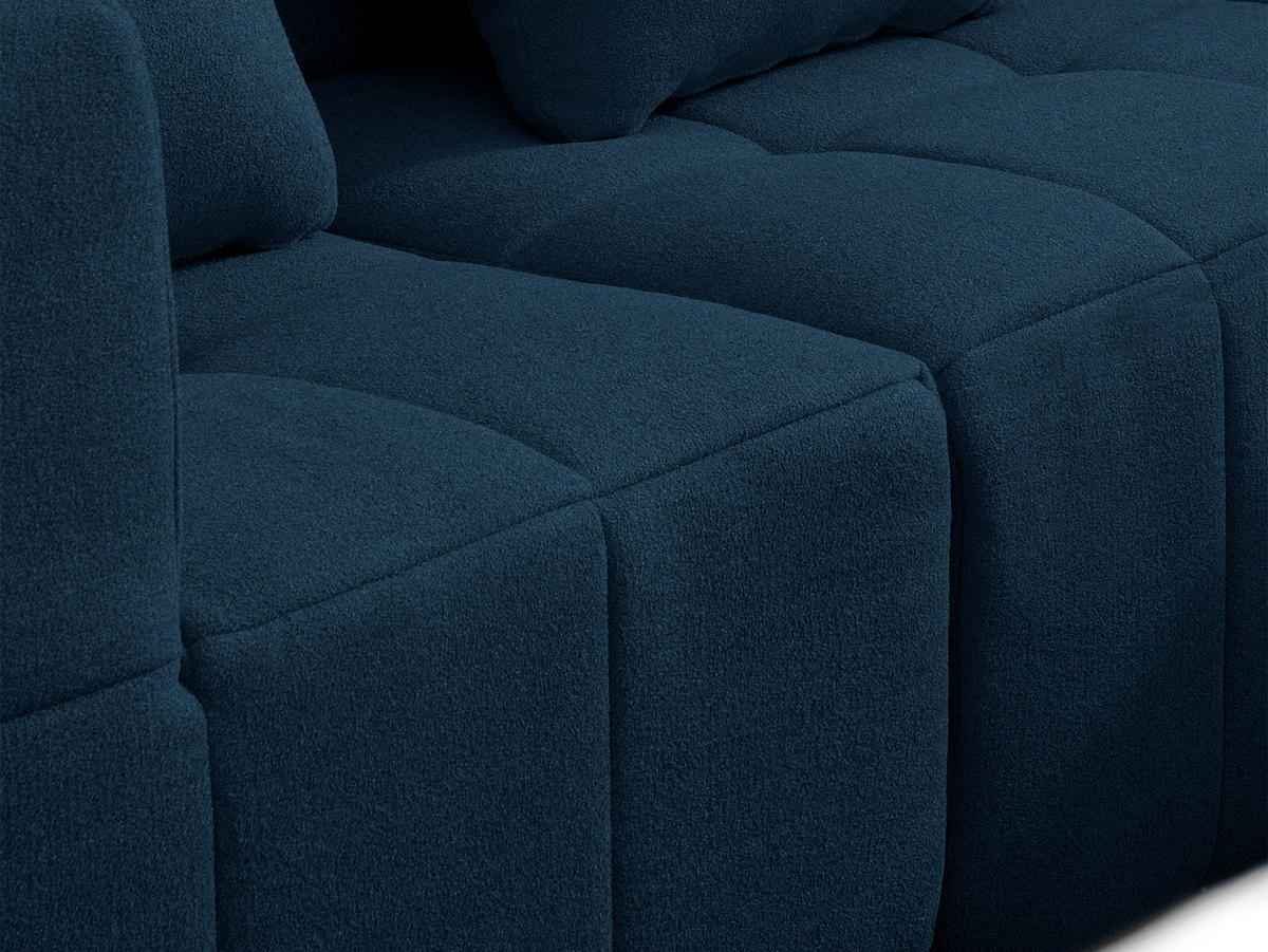 2-SITZER-SOFA Bouclé-Stoff Tiefblau - Blau, Textil (180/73/95cm) - MILYsofa