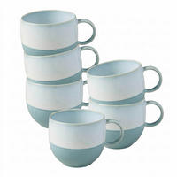 HENKELBECHER Perlemor Aqua blau 290 ml 6er Set - Blau, Keramik (0.29L) - like.Villeroy & Boch