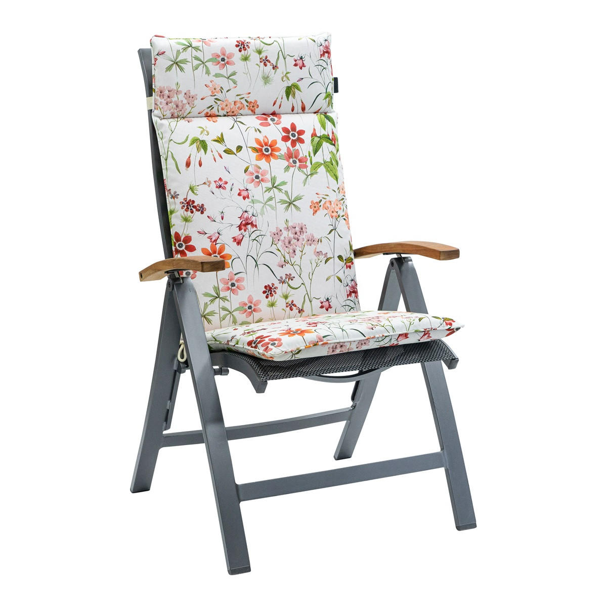 GARTENSTUHLKISSEN Milly 120/50 cm 4er-Set - Hellrosa/Dunkelrosa, Textil (50/8/120cm) - Madison