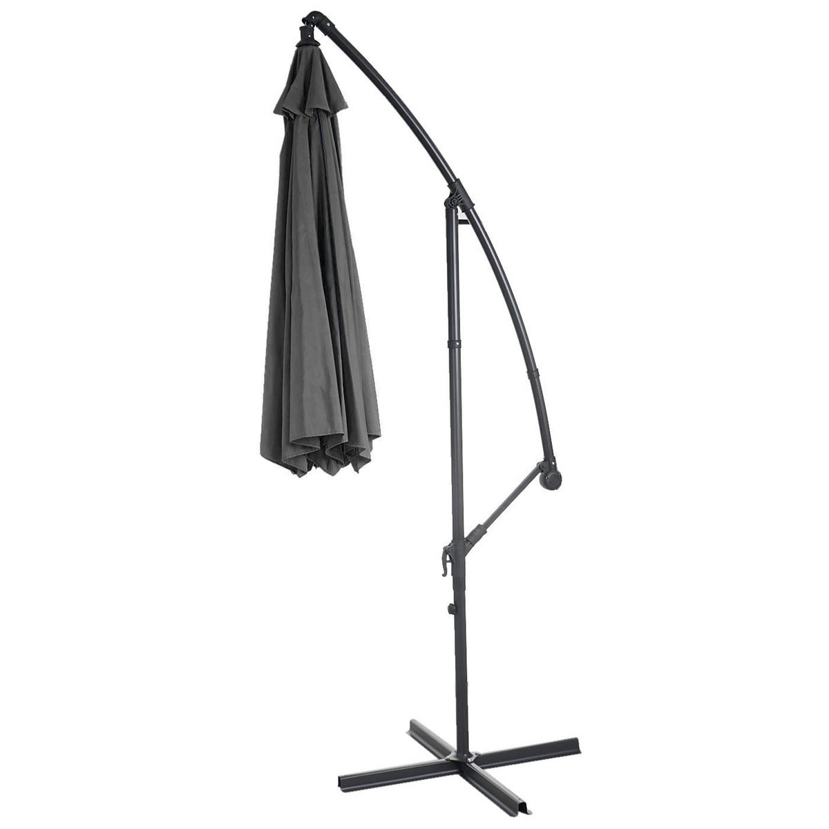 AMPELSCHIRM NEIGBAR Grau - Grau, Textil (360/295cm) - MCW