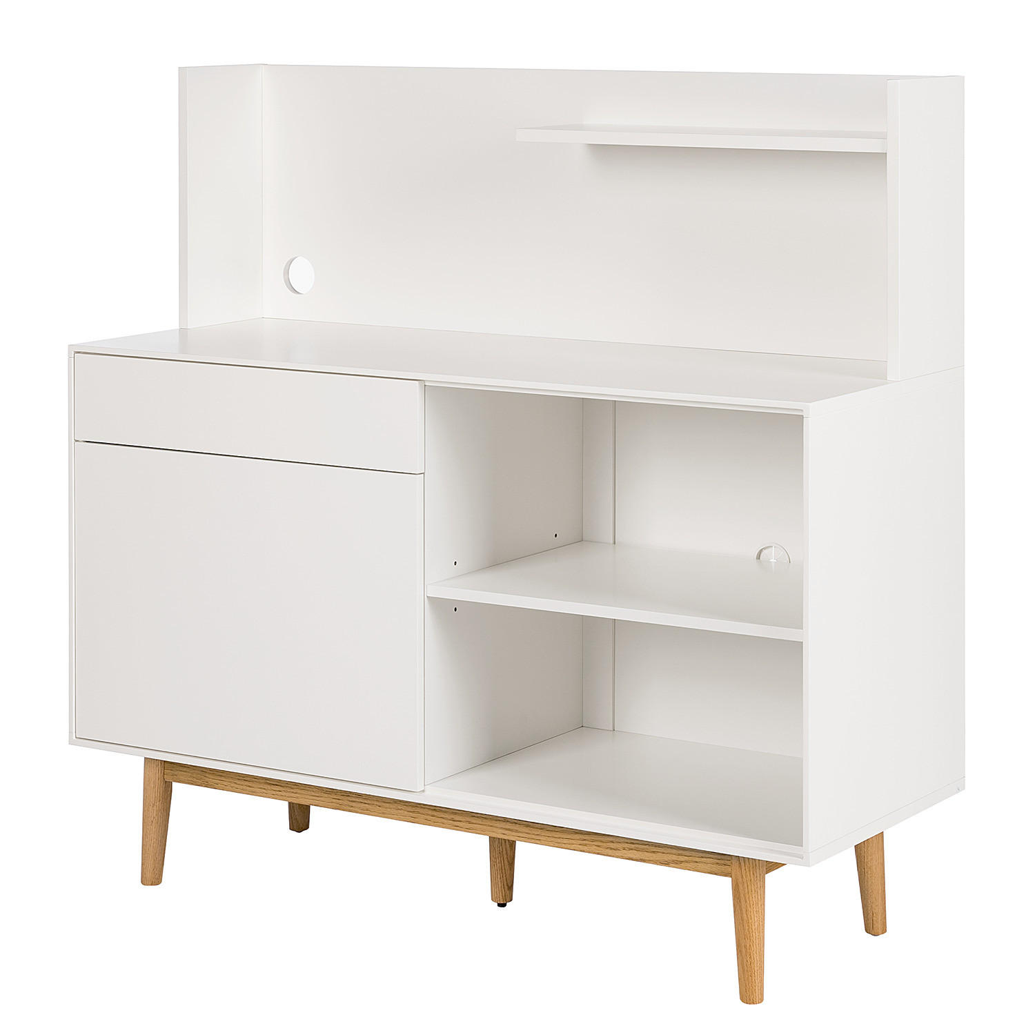 KÜCHENSCHRANK - Weiß, Holz/Holzwerkstoff (120/119/45cm) - home24