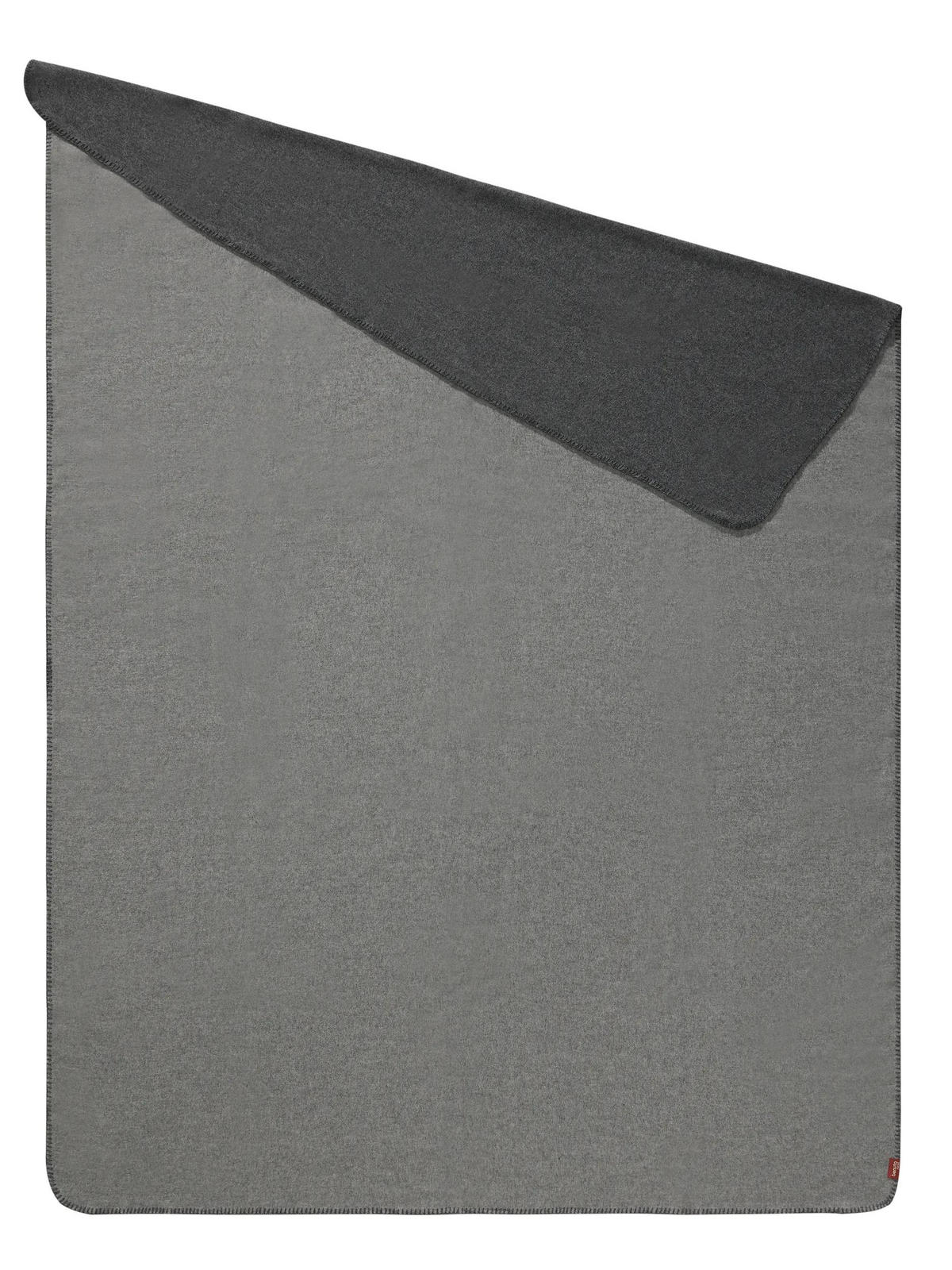 DECKE Mona Grau 140/200 cm - Grau, Textil (140/200cm) - benuta