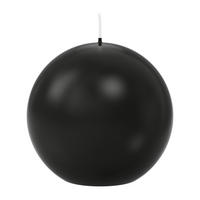KUGELKERZEN Schwarz Ø 100 mm, 6 Stück - Schwarz, Paraffin (10/10/10cm) - Wiedemann Kerzen
