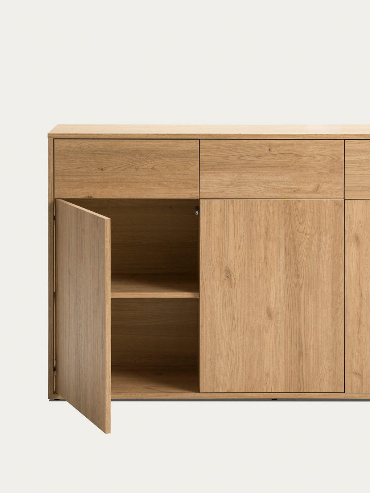 SIDEBOARD Hegas Natur 141.2 cm x 85.1 cm - Braun, Holzwerkstoff (141/85/35cm) - Kenay Home