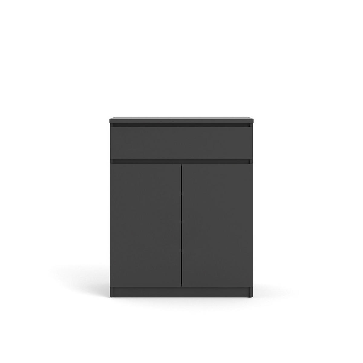 HIGHBOARD mattschwarz - Schwarz, Holzwerkstoff (80/100/40cm) - ebuy24