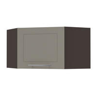 ECKHÄNGESCHRANK Kvantum W10/60/36 Beige Matt / Lava Matt 60 / 60 / 36cm - Dunkelgrau/Beige, Holz/Holzwerkstoff (60/36/60cm) - Feldmann-Wohnen