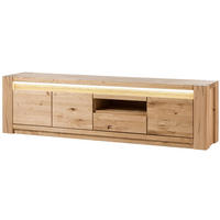 TV-BOARD Wildeiche 193x40x53 beige geölt KENT #233 - Beige, Holz (40/53/193cm) - Massivmoebel24