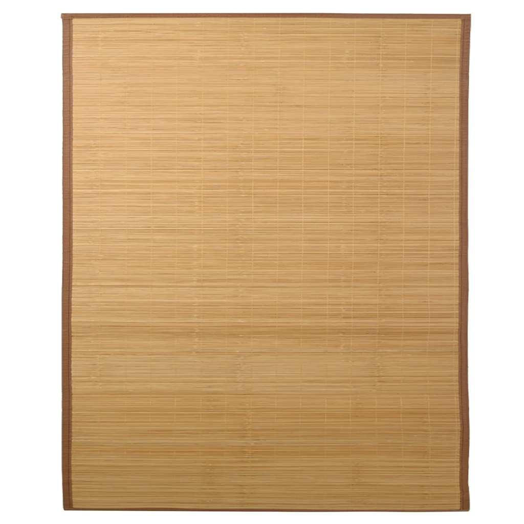 TEPPICH Rechteckig 160/230 cm aus Bambus Braun - Braun, Naturmaterialien/Holz (160/230cm) - vidaXL