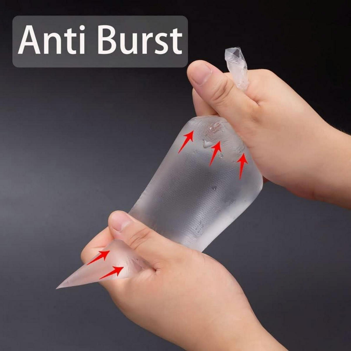 SPRITZBEUTEL-SET 100-teilig mit 12 Spritztüllen - Transparent, Kunststoff (24.5/1/36.5cm)
