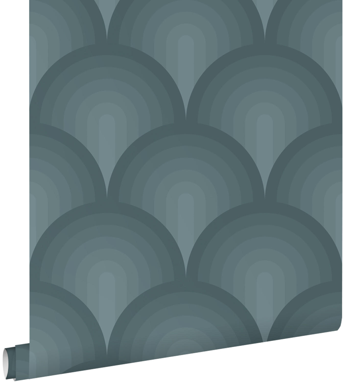 TAPETE 3D Muster 50 x 900 cm - Blau, Papier (50/900cm) - ESTAhome
