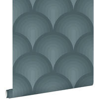 TAPETE 3D Muster 50 x 900 cm - Blau, Papier (50/900cm) - ESTAhome
