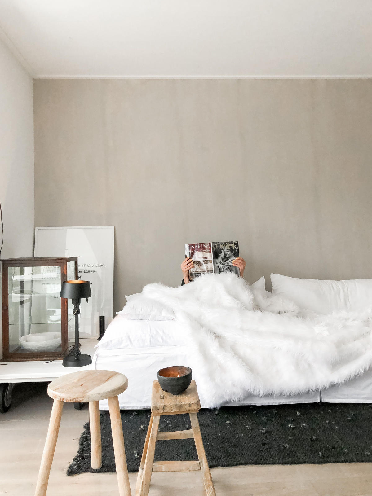 PŘEHOZ NA POSTEL Bílý 200 x 220 cm Delice - bílá, textil (200/220cm) - Beliani