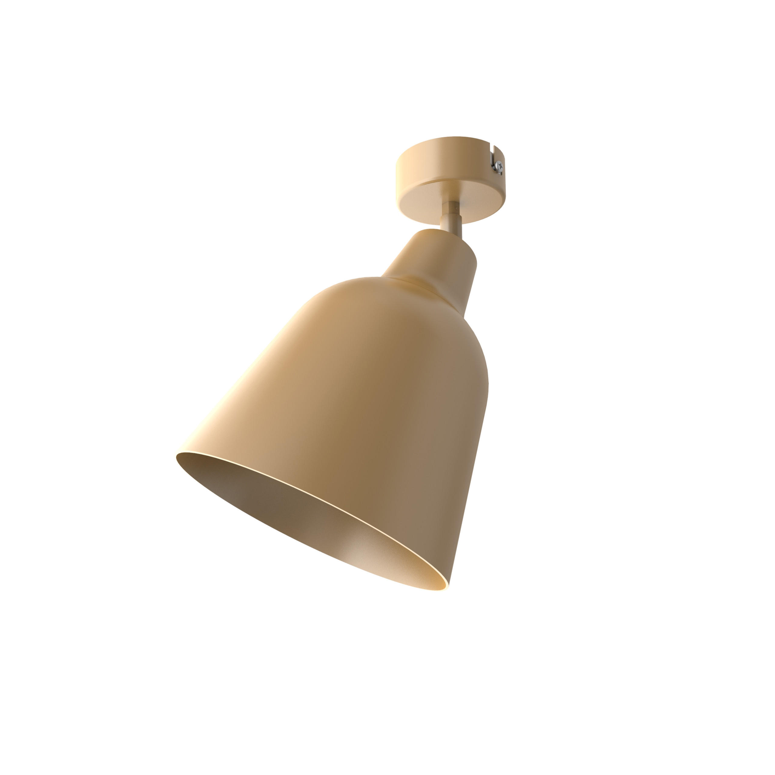 DECKENLEUCHTE - Goldfarben, Metall (16/16/21cm) - Lumicom