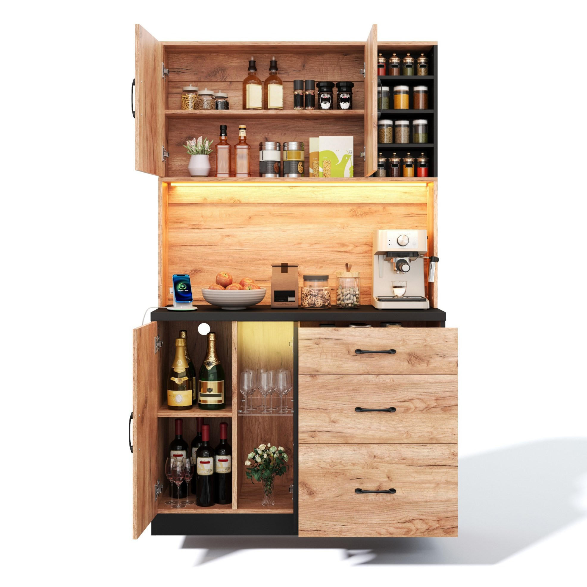 Modenvie Buffet Natur 105x180x40 cm