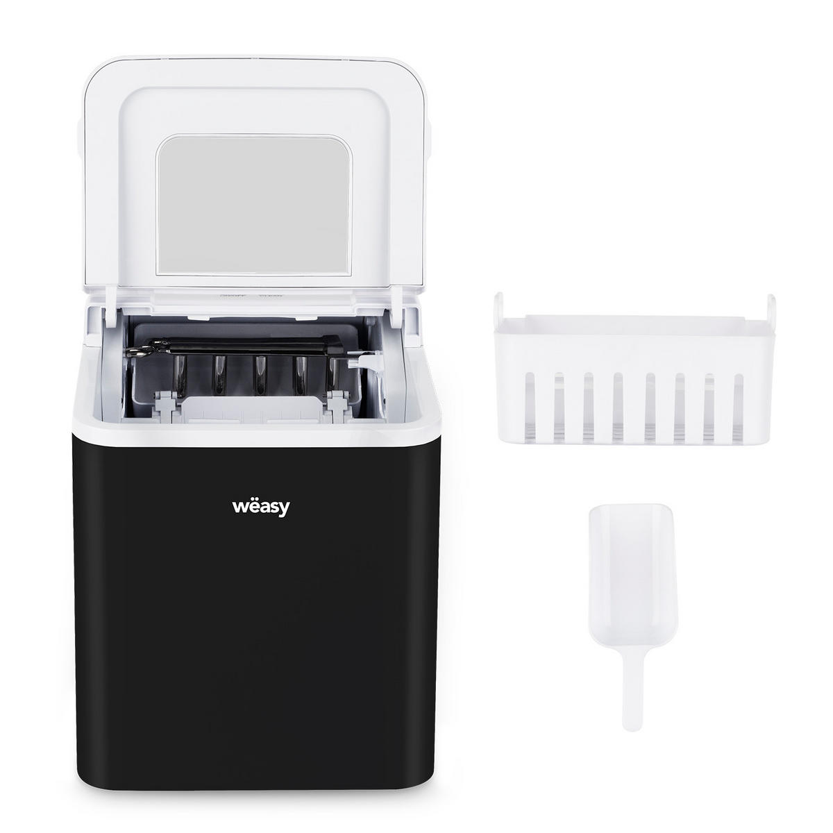 WËASY KW12 Eiswürfelmaschine - Schwarz, Kunststoff (31.5/32/22.5cm) - Weasy