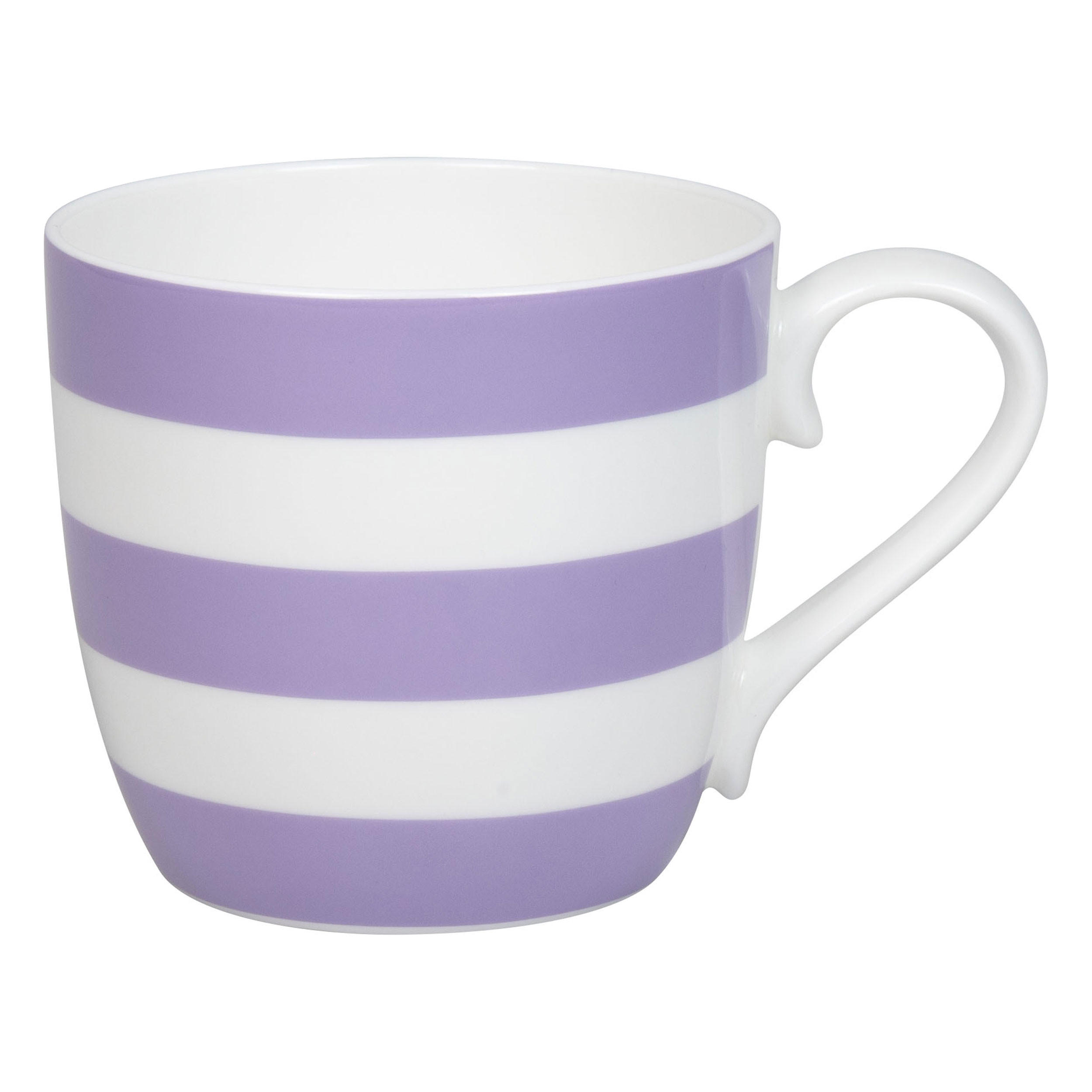 KAFFEEBECHER Stripes - Lilac - Naturfarben, Keramik (0.43L) - Könitz