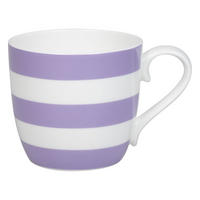 KAFFEEBECHER Stripes - Lilac - Naturfarben, Keramik (0.43L) - Könitz
