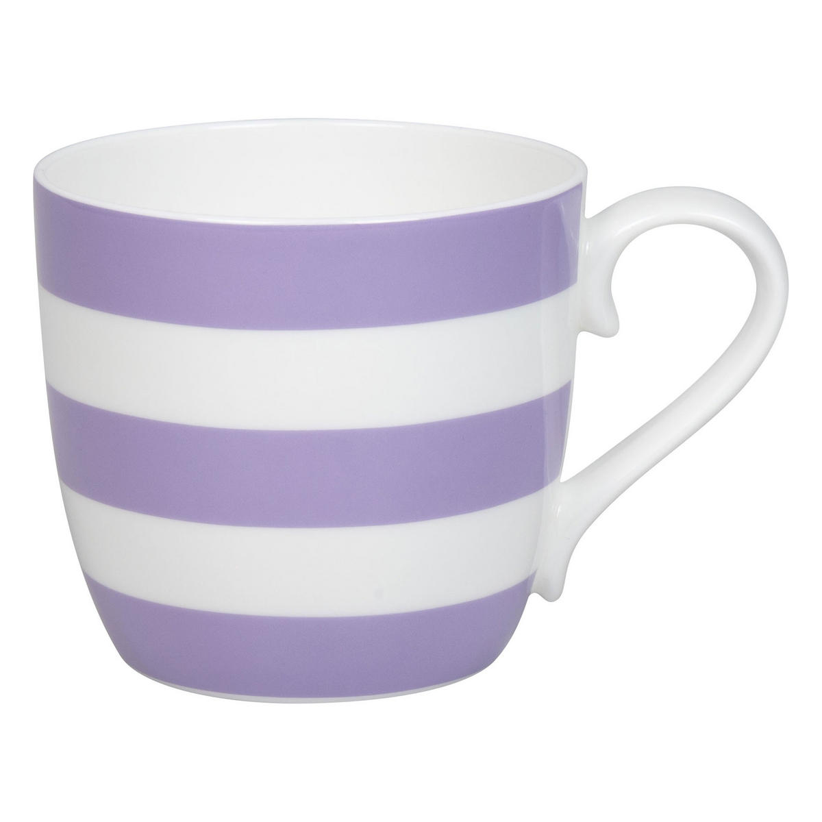 KAFFEEBECHER Stripes - Lilac - Naturfarben, Keramik (0.43L) - Könitz