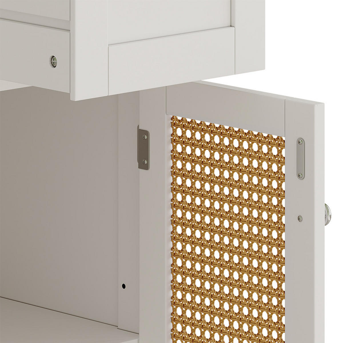 MIDISCHRANK Rosario Weiß 32 x 87 cm mit Tür und Schublade - Weiß, Holzwerkstoff (32/87/30cm) - Vicco