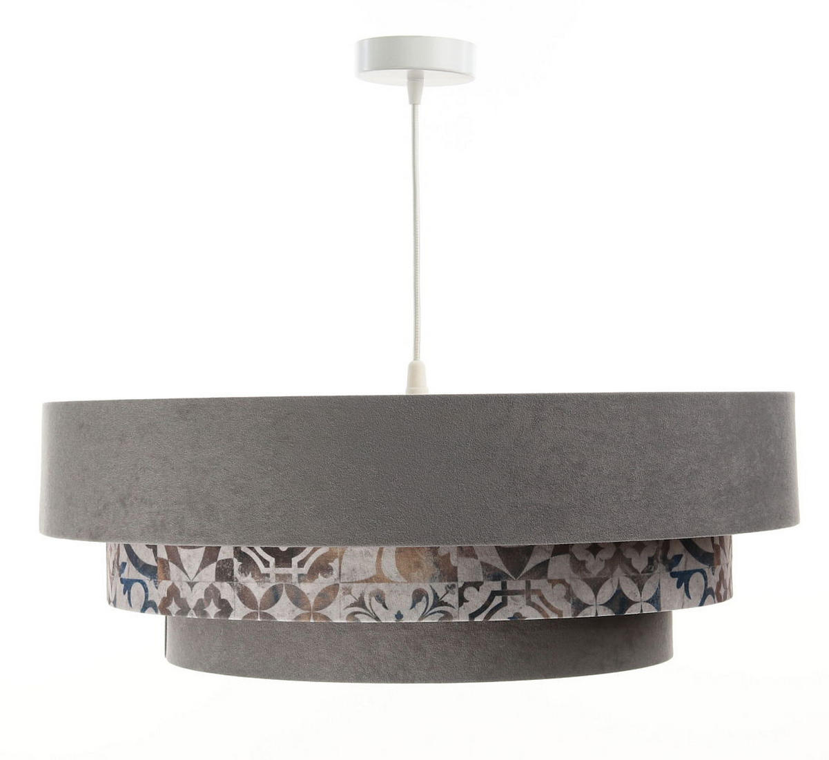 HÄNGELEUCHTE Grau 60/20 cm - Goldfarben, Kunststoff (60/1.5/20cm) - ONZENO