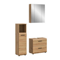 BAD-SET ICE 3-tlg. (B/H/T: ca. 105/185/30 cm) in Artisan Oak Nachbildung/Artisan Oak Nachbildung - Eiche Artisan, Holz (105/185/30cm)