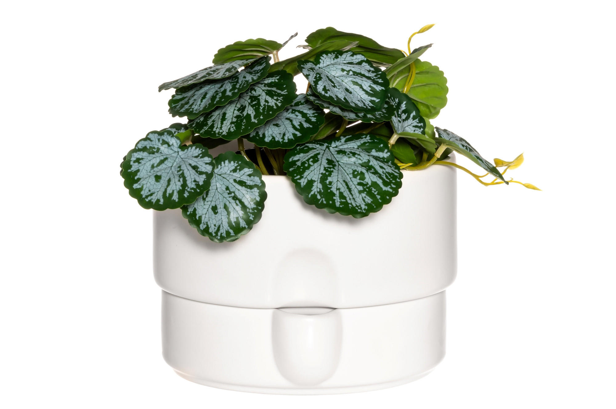 BLUMENTOPF mit Bewässerungssystem Ø 19 cm - Weiß, Keramik (19/13.5cm)