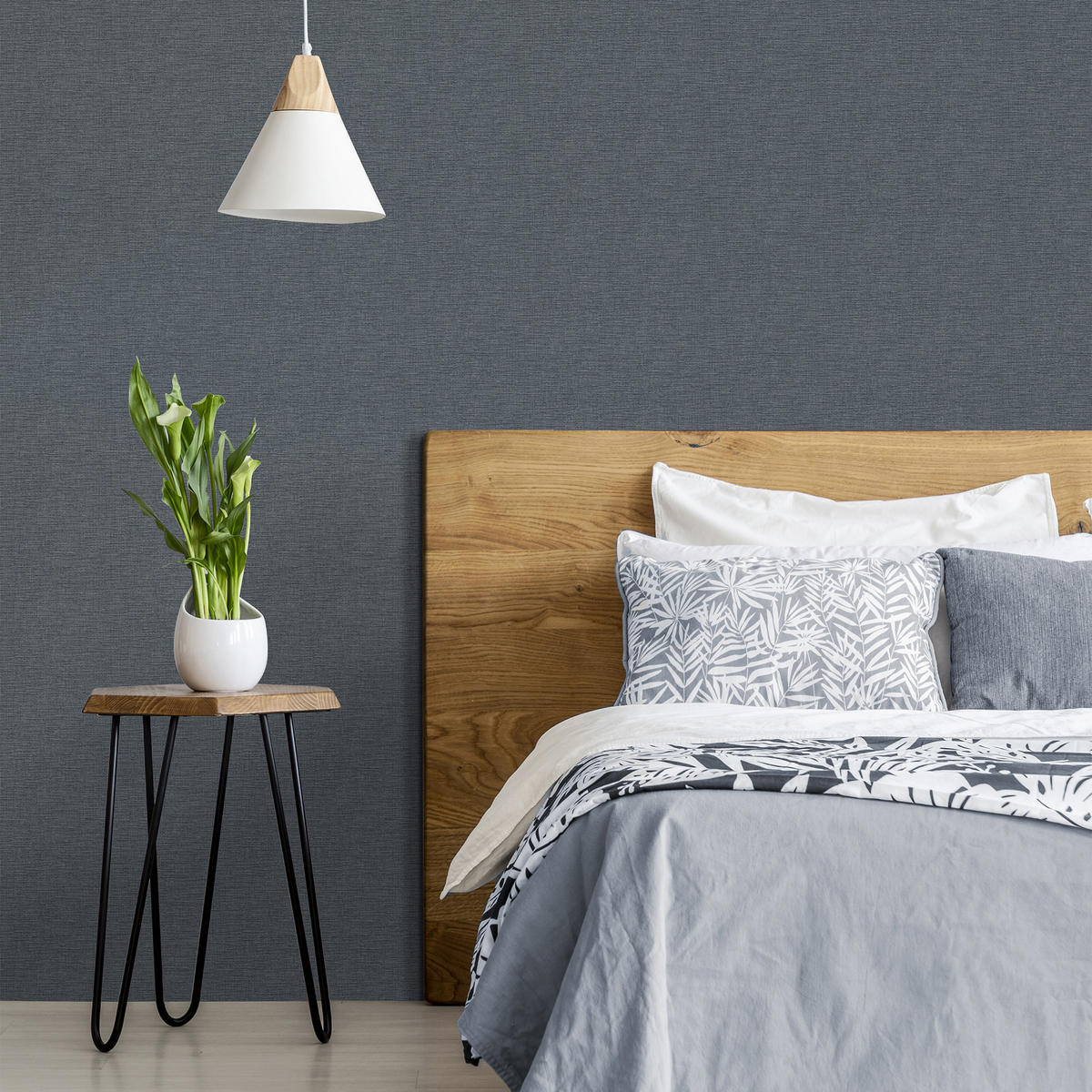 VLIESTAPETE Extra Breit - Garn Archiv Blau 10mx104cm - Blau, Papier/Kunststoff (104/1000cm) - Superfresco Easy