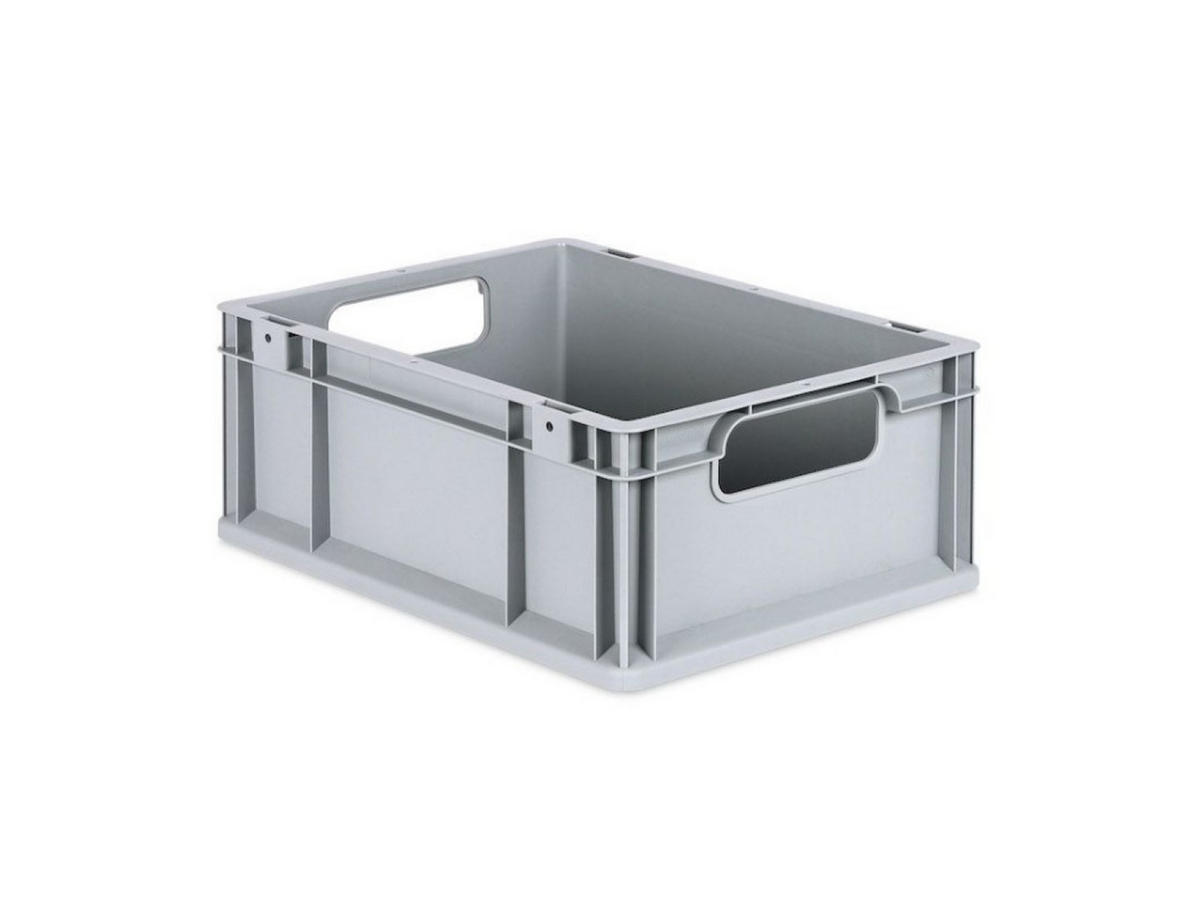 EUROBOX 4x Nextgen Economy Griffe Offen 17x30x40cm 16 Liter - Grau, Kunststoff (30/17/40cm) - PROREGAL