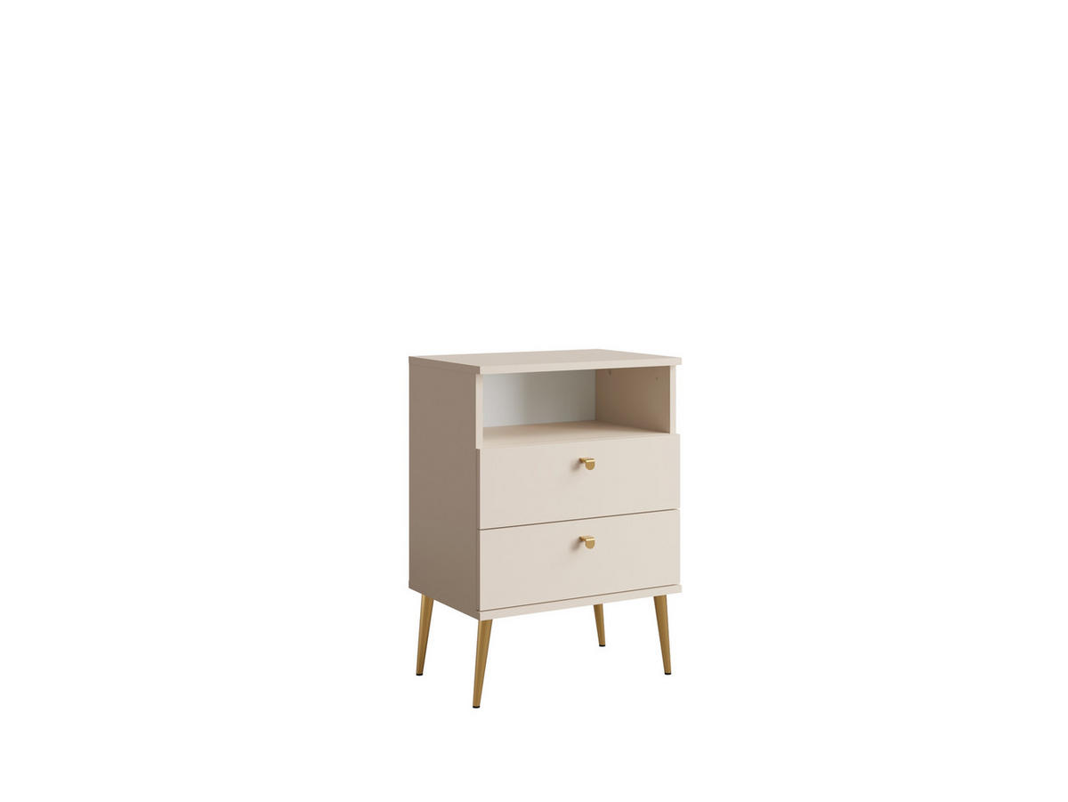 NACHTTISCH Beige 50/69,5/33,9 - Beige, Holzwerkstoff (50/70/34cm) - RAUMHIRSCH FURNITURE