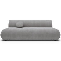 3-SITZER SCHLAFSOFA Grau Chenille - Schwarz/Grau, Kunststoff/Textil (214/74/100cm) - Selsey