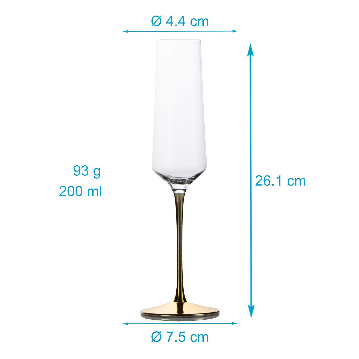 SEKTGLAS SET 200 ml (2-tlg) - Transparent, Glas (0.2L) - Intirilife