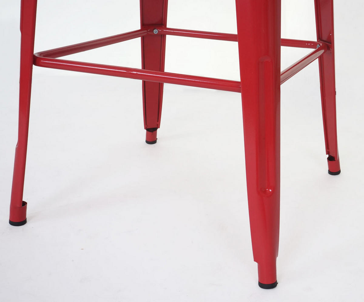 STEHTISCH METALL eckig Rot - Rot, Metall (60/60/105cm) - MCW