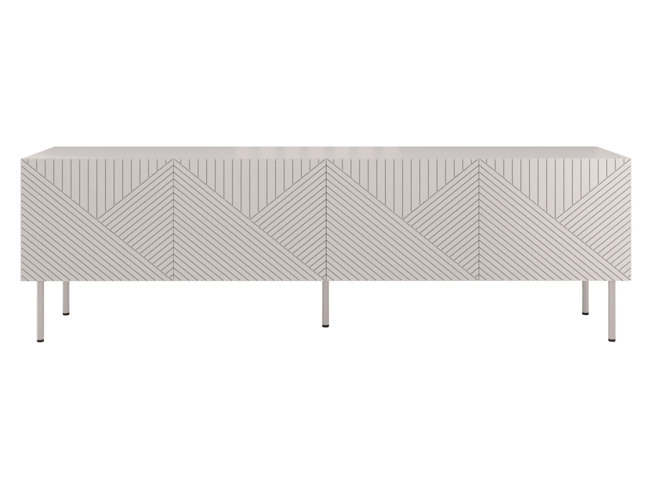 TV-LOWBOARD Art Deco Cashmere 4D 190 - Kaschmir, Holzwerkstoff/Metall (191/58/40cm) - MIRJAN24