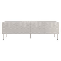 TV-LOWBOARD Art Deco Cashmere 4D 190 - Kaschmir, Holzwerkstoff/Metall (191/58/40cm) - MIRJAN24