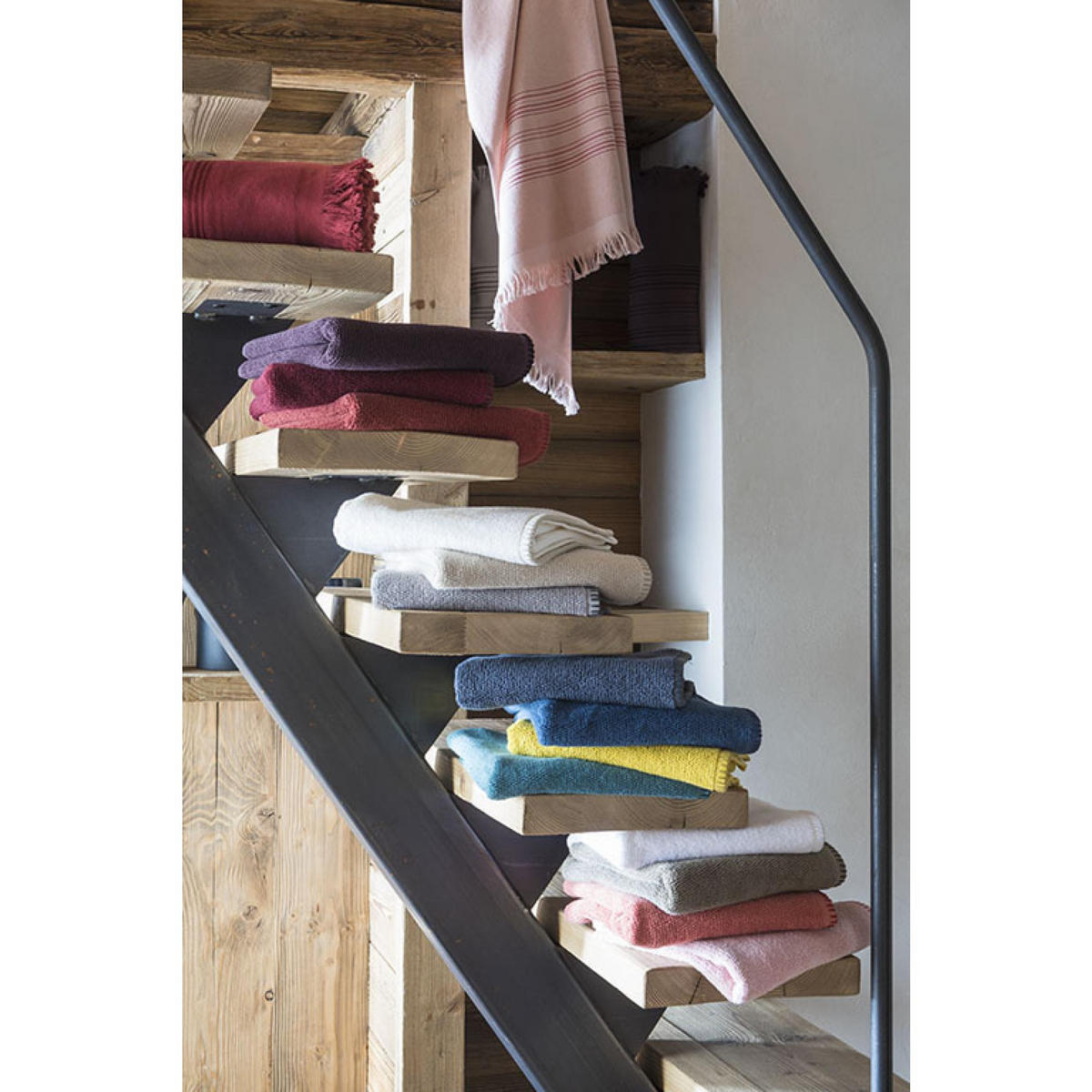 HANDTUCH Bora perlweiß 50 x 100 cm - Hellgrau, Textil (50/100cm) - Vivaraise