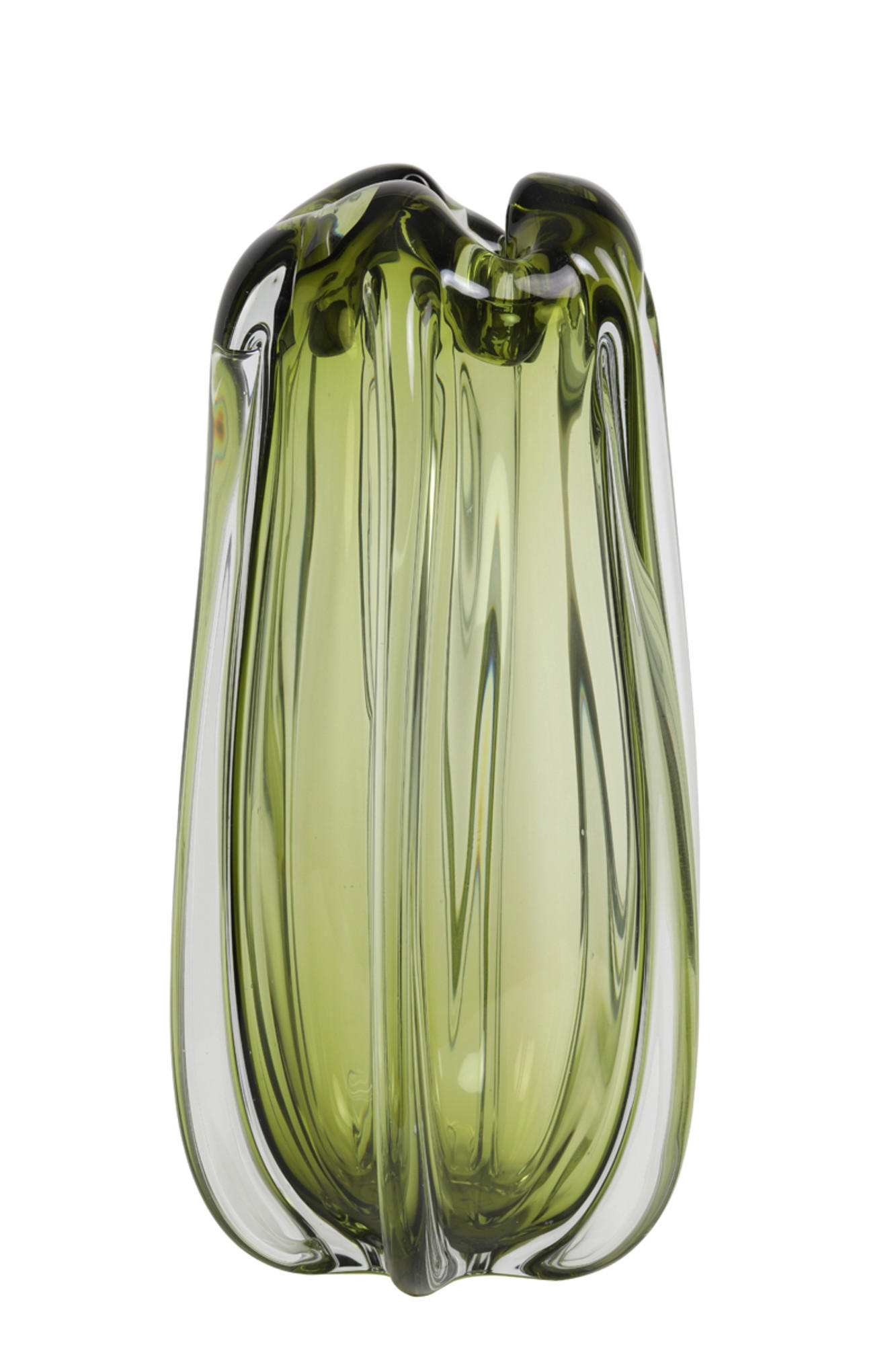 VASE Murela Grün Ø21/38 cm - Grün, Glas (21/38cm) - Light & Living