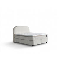 BOXBETT BOHEM Bett mit Matratze 180x200 - Beige, Holz (180/200cm)
