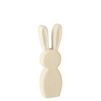 DEKOOBJEKT KANINCHEN STEHEND Weiß - Weiß, Holz (4.5/39/12cm) - J-Line