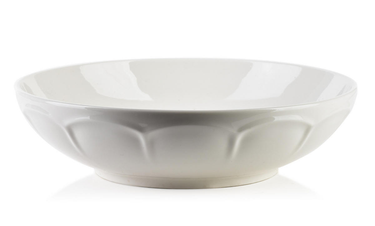 SCHALE Hella Weiß 19.7/19.7/5 cm Keramik - Weiß, Keramik (19.7cm) - Mondex