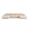 ECKSOFA Cursal U-Form, Stoff Salvador, Beige - Beige, Holz (364/166cm) - Kaiser Möbel