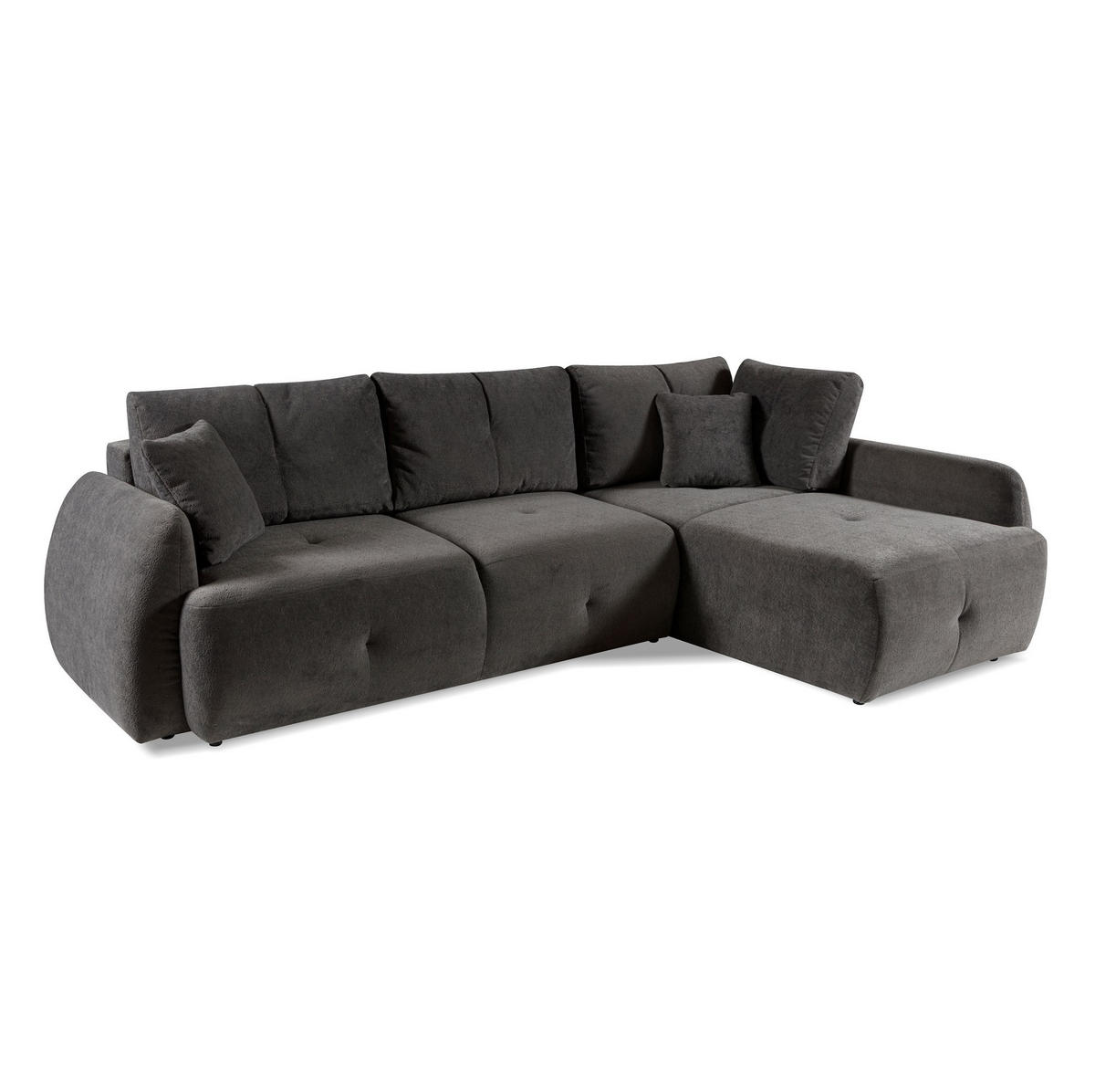 ECKSOFA Pataya Weiß, mit Schlaffunktion - Weiß, Textil (291/172cm) - Bettso