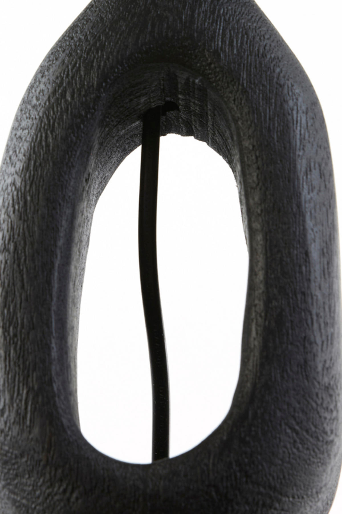 LAMPENFUSS Django Schwarz 11/9/45 cm - Schwarz, Holz (11/9/45cm) - Light & Living