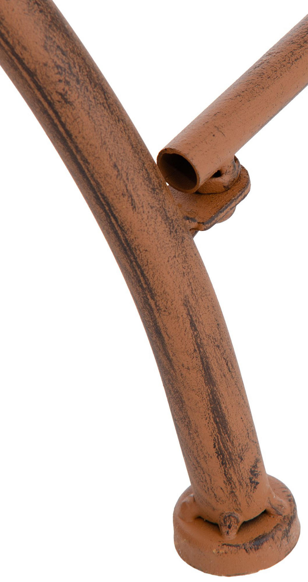 GARTENSTUHL Metall Antik Braun - Braun, Metall (56/92/53cm) - CLP