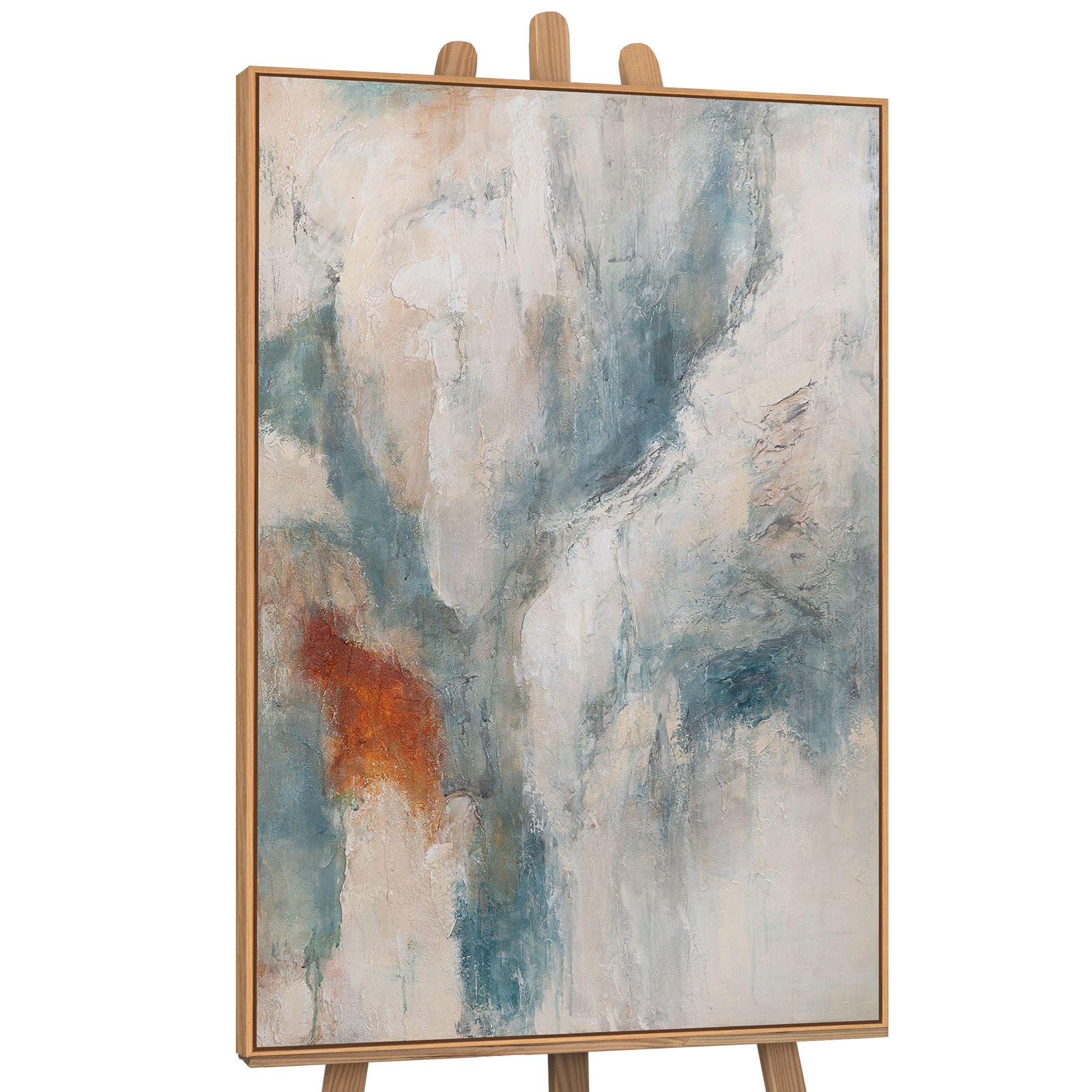 GEMÄLDE Warme Flüstern Schattenfugenrahmen Eichefarben 120x80 cm - Eichefarben, Holz (120/80cm) - YS-art gallery