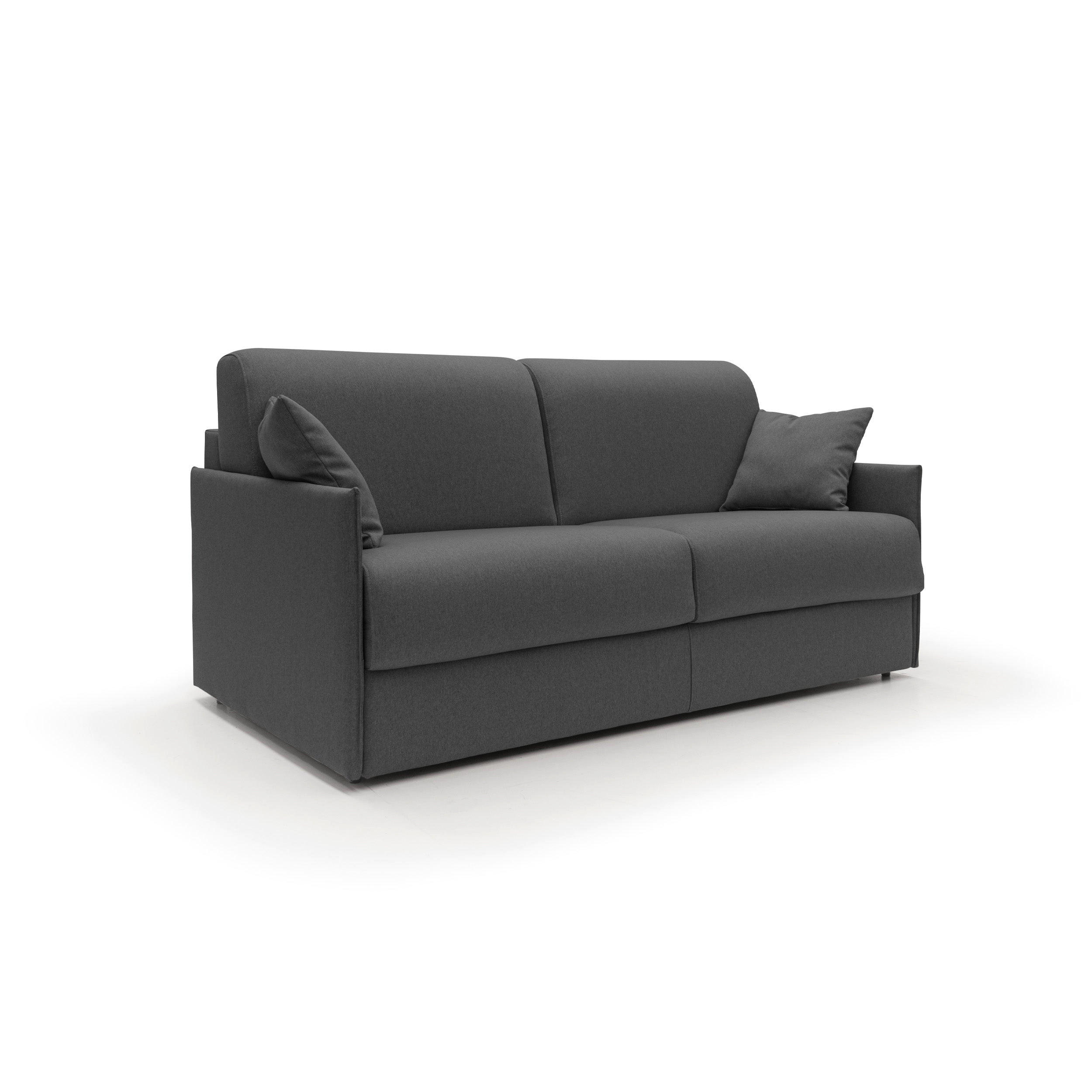 SCHLAFSOFA Evans - Anthrazit, Textil (149/90/96cm) - Divani.store