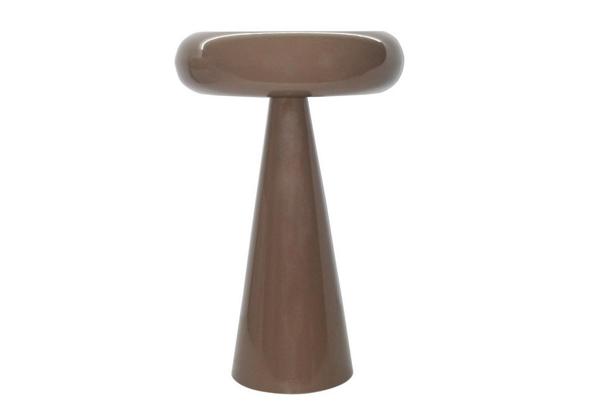 BEISTELLTISCH Sam Braun 36/36/57 cm - Dunkelbraun, Metall (36/36/57cm) - Livingfurn