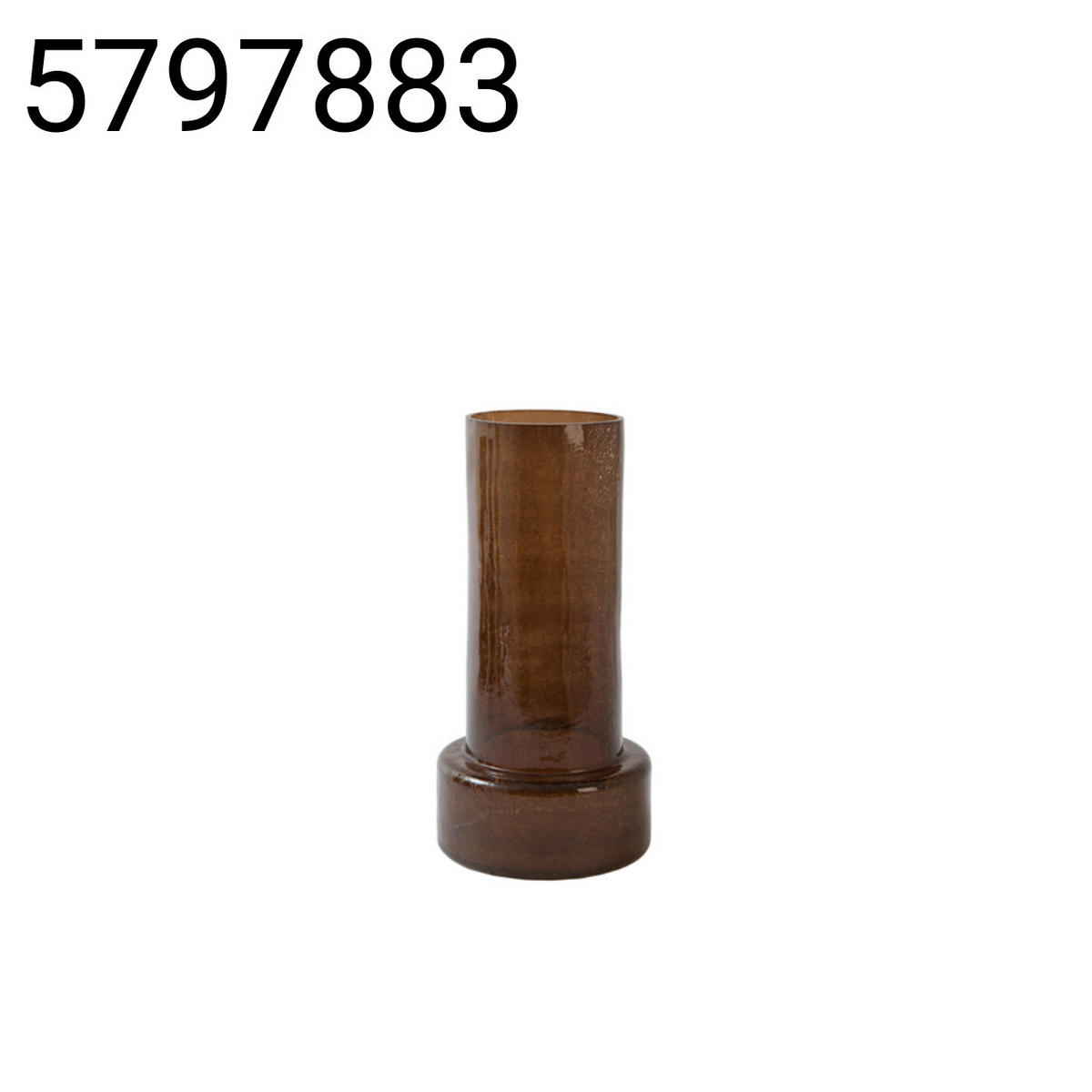 VASE Borando - Braun - 17.5/17.5/35 cm - Braun, Glas (35cm) - Light & Living