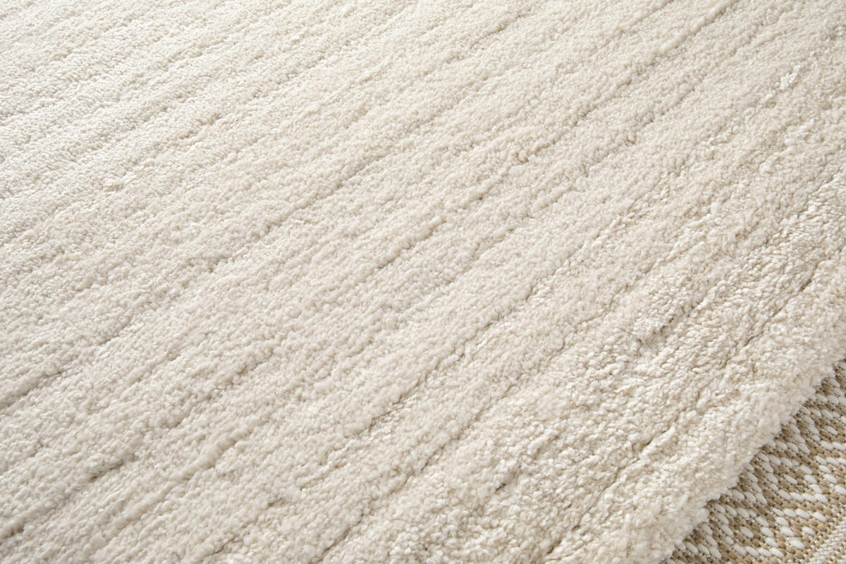 TEPPICH Design Relief-Effekt beige - Beige, Textil (160/230cm) - AFK Living