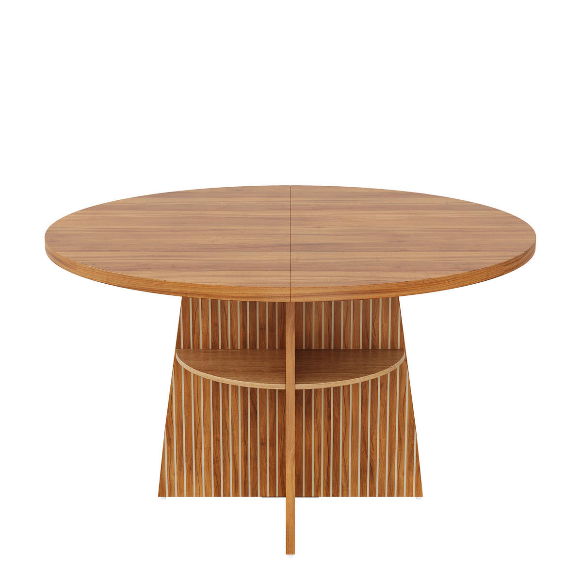 ESSTISCH ausziehbar 110-150 cm mit Ablagefläche DE-39851 Walnussoptik - Walnussfarben, Holzwerkstoff (110/110/77.5cm) - ComfortXL