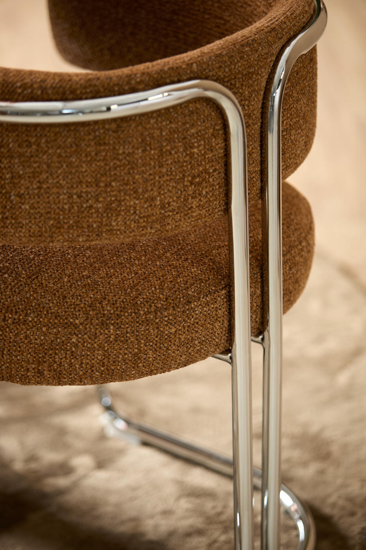 ESSZIMMERSTUHL Adante Braun 56/52/72 cm - Dunkelbraun, Metall (52/72/56cm) - Light & Living